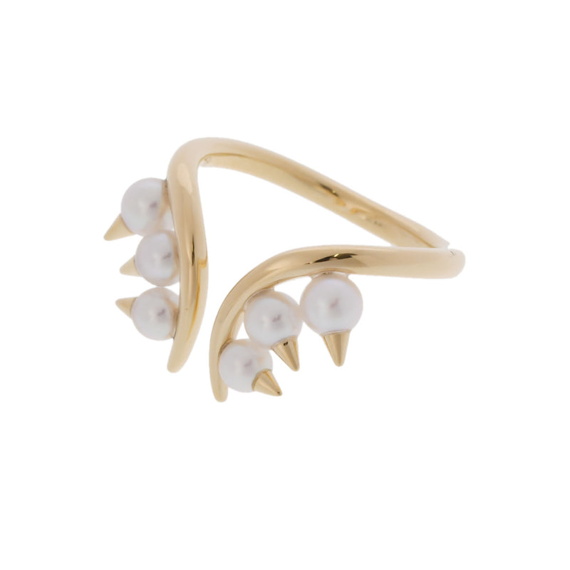 TASAKI タサキ デインジャープラスリング パール #12 12号 レディース K18イエローゴールド YG パール リング・指輪 Aランク 中古 銀蔵