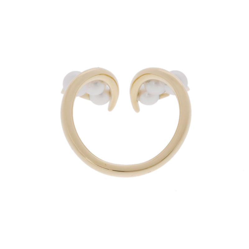 TASAKI タサキ デインジャープラスリング パール #12 12号 レディース K18イエローゴールド YG パール リング・指輪 Aランク 中古 銀蔵