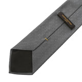 LOUIS VUITTON ルイヴィトン ロゴ グレー メンズ シルク100％ ネクタイ Aランク 中古 銀蔵