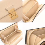 LOUIS VUITTON ルイヴィトン モノグラムアンプラント ポルトフォイユメティス コンパクト クレーム M81071 レディース レザー 長財布 ABランク 中古 銀蔵