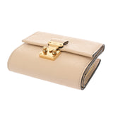 LOUIS VUITTON ルイヴィトン モノグラムアンプラント ポルトフォイユメティス コンパクト クレーム M81071 レディース レザー 長財布 ABランク 中古 銀蔵