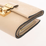 LOUIS VUITTON ルイヴィトン モノグラムアンプラント ポルトフォイユメティス コンパクト クレーム M81071 レディース レザー 長財布 ABランク 中古 銀蔵