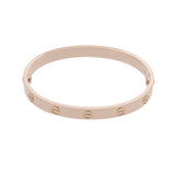 CARTIER カルティエ ラブブレス 新型 #17 レディース K18ピンクゴールド PG ブレスレット Aランク 中古 銀蔵