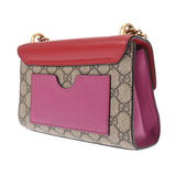 GUCCI グッチ GGスプリーム パドロック ショルダーバッグ ベージュ/レッド 409487 レディース GGスプリームキャンバス GGスプリーム/レザー ショルダーバッグ ABランク 中古 銀蔵