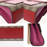 GUCCI グッチ GGスプリーム パドロック ショルダーバッグ ベージュ/レッド 409487 レディース GGスプリームキャンバス GGスプリーム/レザー ショルダーバッグ ABランク 中古 銀蔵
