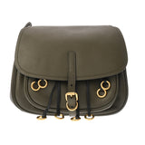 PRADA プラダ コルセール ショルダーバッグ カーキ/ブラック 1BD050 レディース レザー ショルダーバッグ ABランク 中古 銀蔵