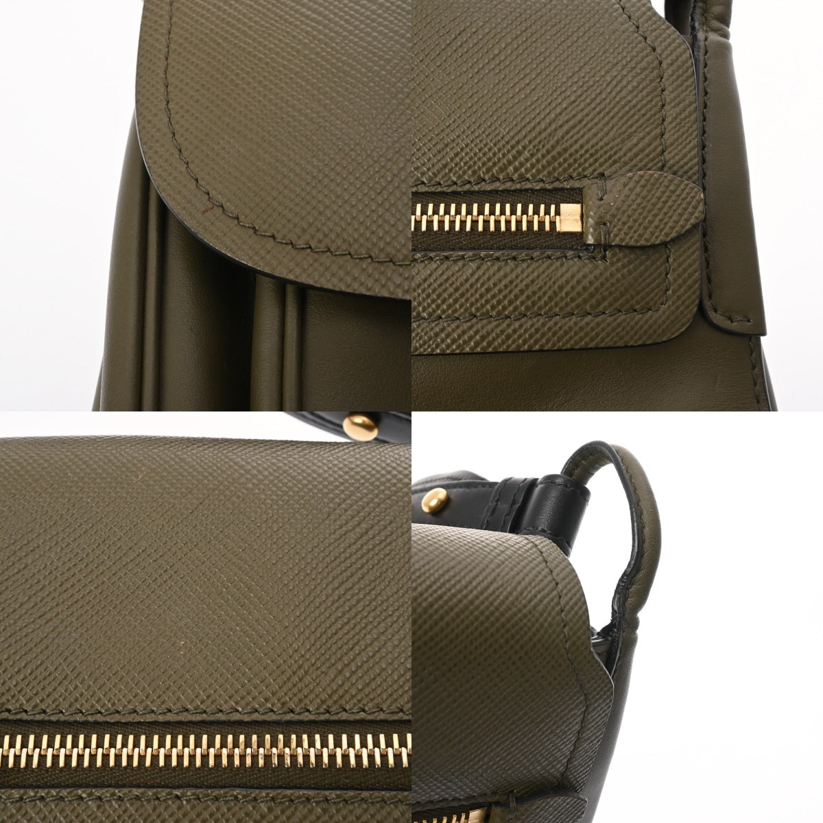 プラダ PRADA コルセール ショルダーバッグ バッグ レザー レディース ブラック系 1BD050 【中古】 PRADA プラダ コルセール ショルダーバッグ カーキ/ブラック 1BD050