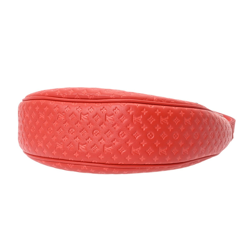 LOUIS VUITTON ルイヴィトン ループ ナノグラム レッド M22594 レディース レザー ショルダーバッグ 新同 中古 銀蔵