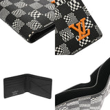 LOUIS VUITTON ルイヴィトン ダミエ ポルトフォイユ ミュルティプル ブラック M80171 メンズ ダミエディストーテッド 二つ折り財布 ABランク 中古 銀蔵