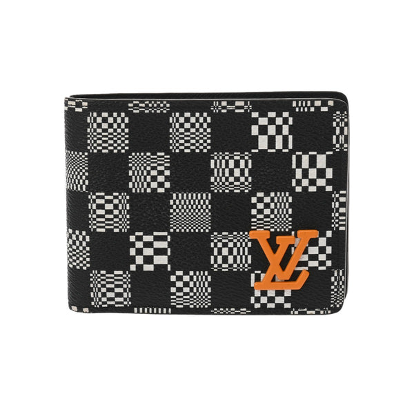 LOUIS VUITTON ルイヴィトン ダミエ ポルトフォイユ ミュルティプル ブラック M80171 メンズ ダミエディストーテッド 二つ折り財布 ABランク 中古 銀蔵