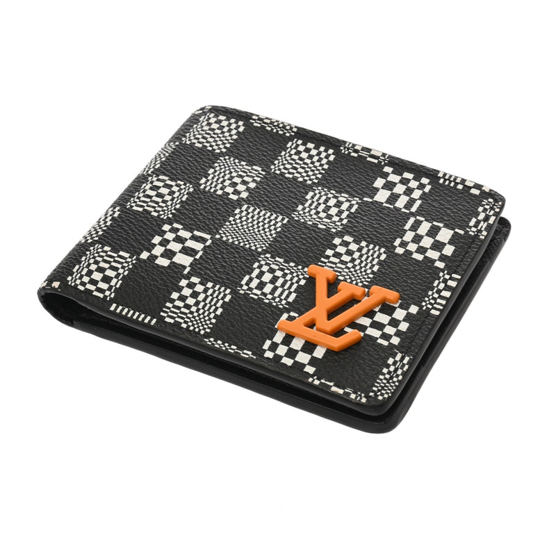 LOUIS VUITTON ルイヴィトン ダミエ ポルトフォイユ ミュルティプル ブラック M80171 メンズ ダミエディストーテッド 二つ折り財布 ABランク 中古 銀蔵