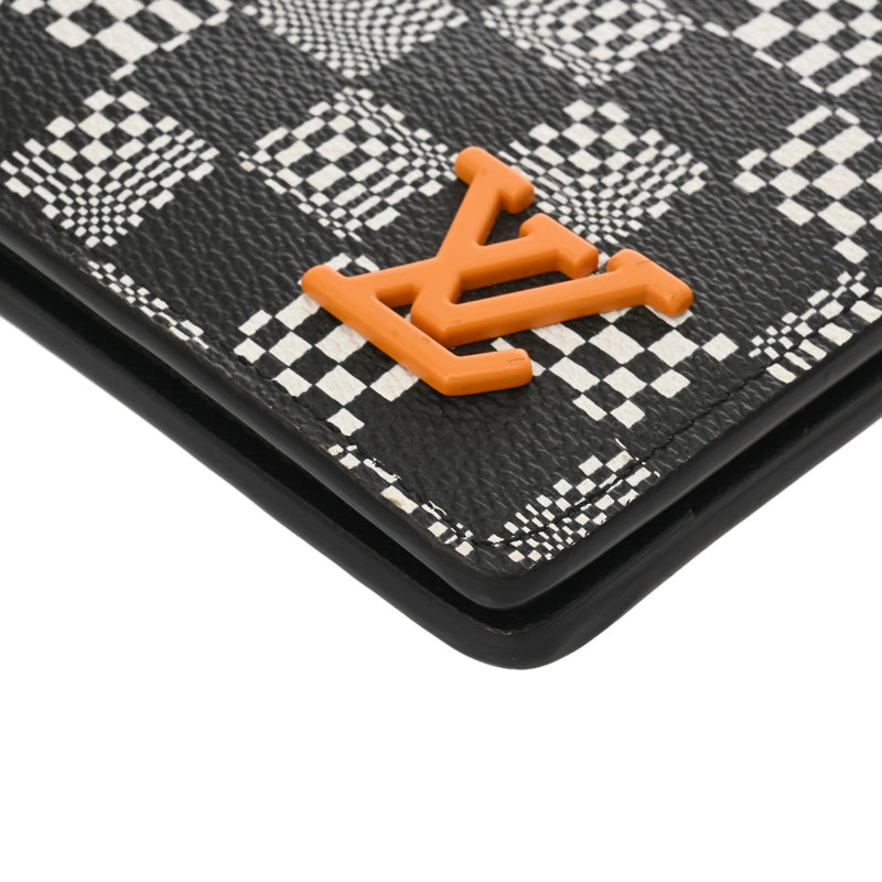 LOUIS VUITTON ルイヴィトン ダミエ ポルトフォイユ ミュルティプル ブラック M80171 メンズ ダミエディストーテッド 二つ折り財布 ABランク 中古 銀蔵