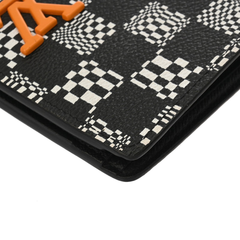 LOUIS VUITTON ルイヴィトン ダミエ ポルトフォイユ ミュルティプル ブラック M80171 メンズ ダミエディストーテッド 二つ折り財布 ABランク 中古 銀蔵