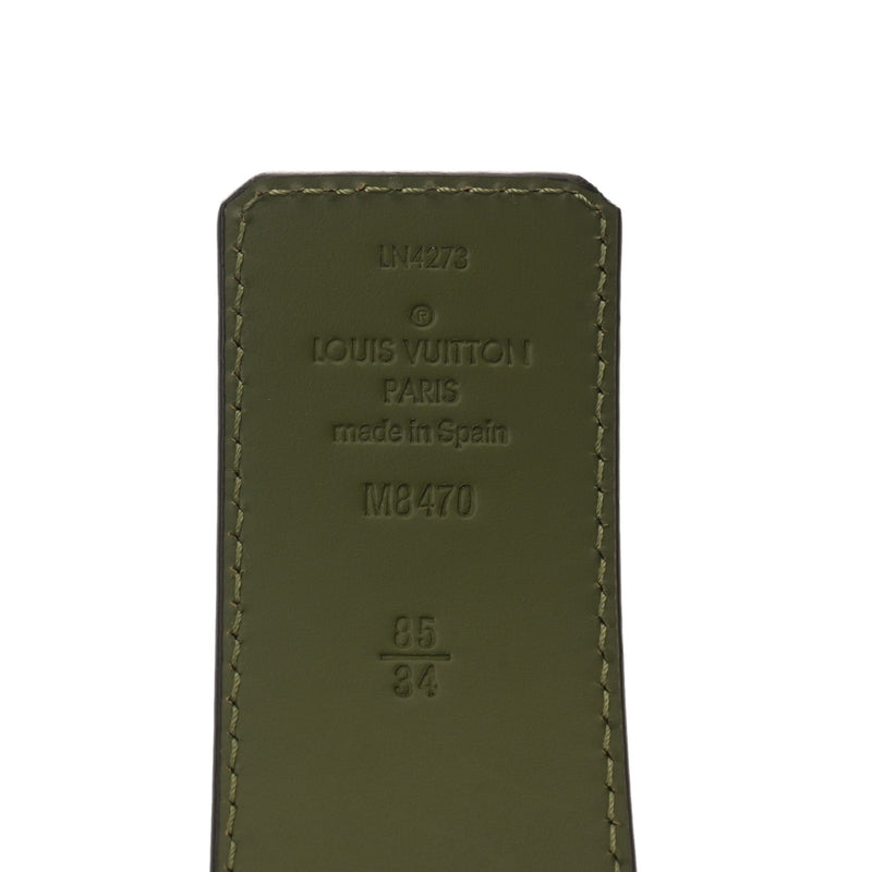 LOUIS VUITTON ルイヴィトン LVメガピクセル 85cm グリーン M8470 メンズ レザー ベルト Aランク 中古 銀蔵