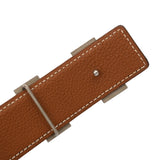 HERMES エルメス Hベルト サイズ85 黒/ゴールド □G刻印(2003年頃) メンズ ボックスカーフ トゴ ベルト Bランク 中古 銀蔵