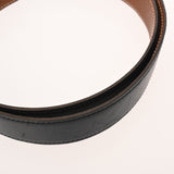 HERMES エルメス Hベルト サイズ85 黒/ゴールド □G刻印(2003年頃) メンズ ボックスカーフ トゴ ベルト Bランク 中古 銀蔵