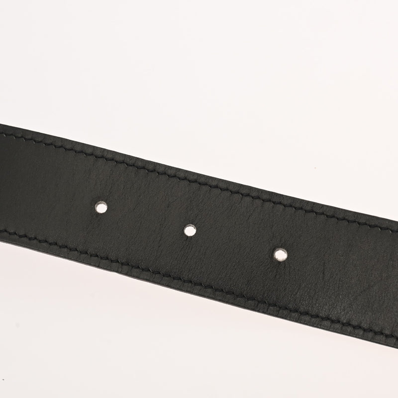 HERMES エルメス Hベルト サイズ85 黒/ゴールド □G刻印(2003年頃) メンズ ボックスカーフ トゴ ベルト Bランク 中古 銀蔵