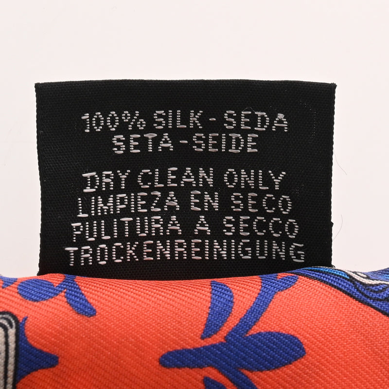 HERMES エルメス ツイリー WOW SH BLEU マルチカラー レディース シルク100％ スカーフ 新同 中古 銀蔵