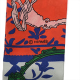 HERMES エルメス ツイリー WOW SH BLEU マルチカラー レディース シルク100％ スカーフ 新同 中古 銀蔵