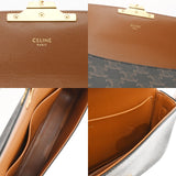 CELINE セリーヌ トリオンフ ロゴショルダー タン 188423 レディース PVC ショルダーバッグ ABランク 中古 銀蔵