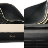 CELINE セリーヌ チェーンウォレット 黒/白/青 レディース レザー ショルダーバッグ Aランク 中古 銀蔵