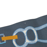 HERMES エルメス ツイリー DO RE BOUCLES ブルー レディース シルク100％ スカーフ Aランク 中古 銀蔵