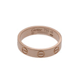 CARTIER カルティエ ミニ ラブリング #46 6号 レディース K18ピンクゴールド PG リング・指輪 Aランク 中古 銀蔵