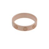 CARTIER カルティエ ミニ ラブリング #46 6号 レディース K18ピンクゴールド PG リング・指輪 Aランク 中古 銀蔵