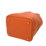 HERMES エルメス ピコタン ロック MM オレンジ U刻印(2022年頃) レディース トリヨン ハンドバッグ Aランク 中古 銀蔵