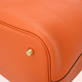 HERMES エルメス ピコタン ロック MM オレンジ U刻印(2022年頃) レディース トリヨン ハンドバッグ Aランク 中古 銀蔵
