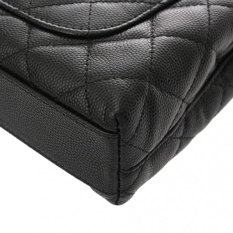 CHANEL シャネル マトラッセ ココハンドル ミニ ブラック レディース キャビアスキン ショルダーバッグ 新同 中古 銀蔵