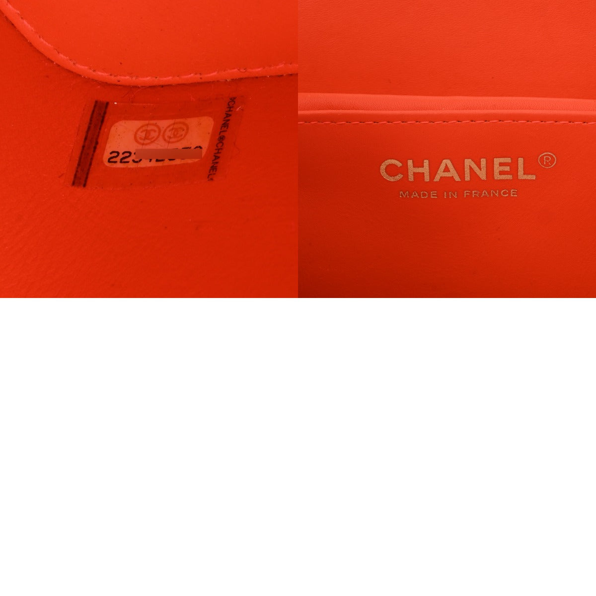 CHANEL シャネル マトラッセ バニティバッグ オレンジ レディース 