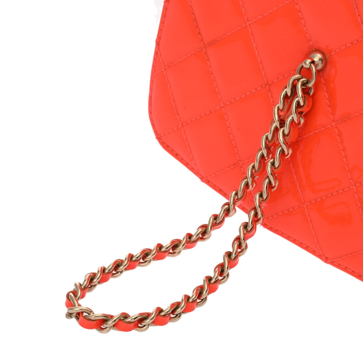 CHANEL シャネル マトラッセ バニティバッグ オレンジ レディース