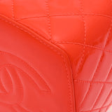 CHANEL シャネル マトラッセ バニティバッグ オレンジ レディース エナメル バニティバッグ Bランク 中古 銀蔵
