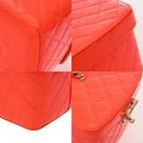 CHANEL シャネル マトラッセ バニティバッグ オレンジ レディース エナメル バニティバッグ Bランク 中古 銀蔵