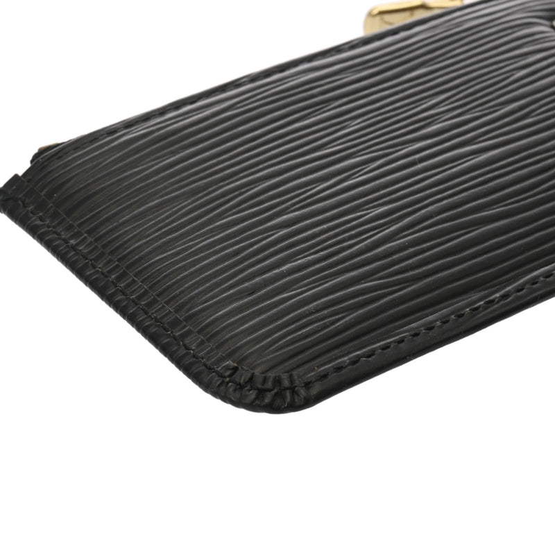 LOUIS VUITTON ルイヴィトン エピ ポシェットクレ ノワール M63802 ユニセックス エピレザー コインケース ABランク 中古 銀蔵