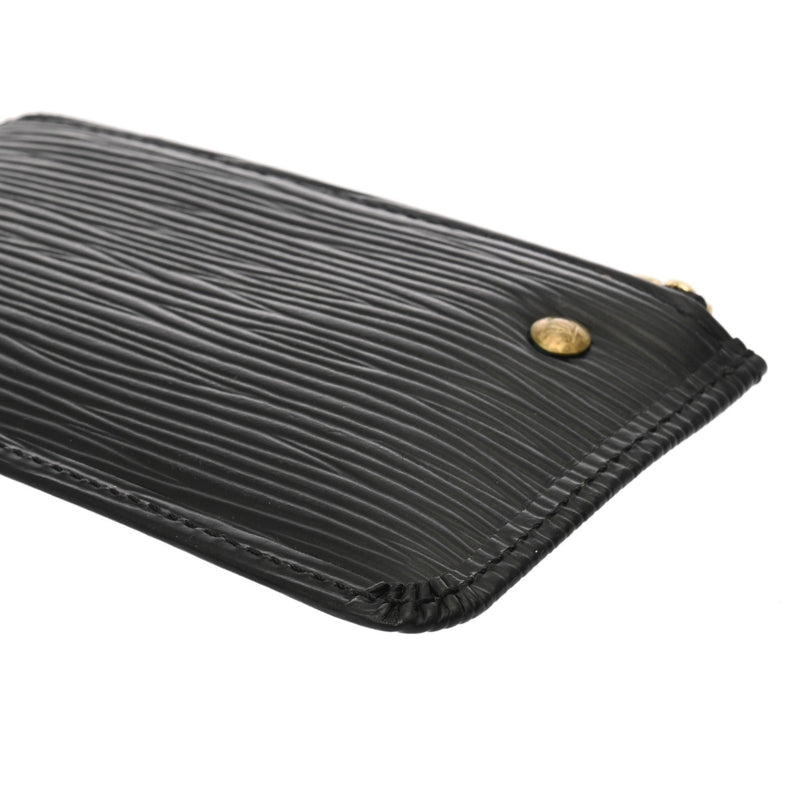 LOUIS VUITTON ルイヴィトン エピ ポシェットクレ ノワール M63802 ユニセックス エピレザー コインケース ABランク 中古 銀蔵