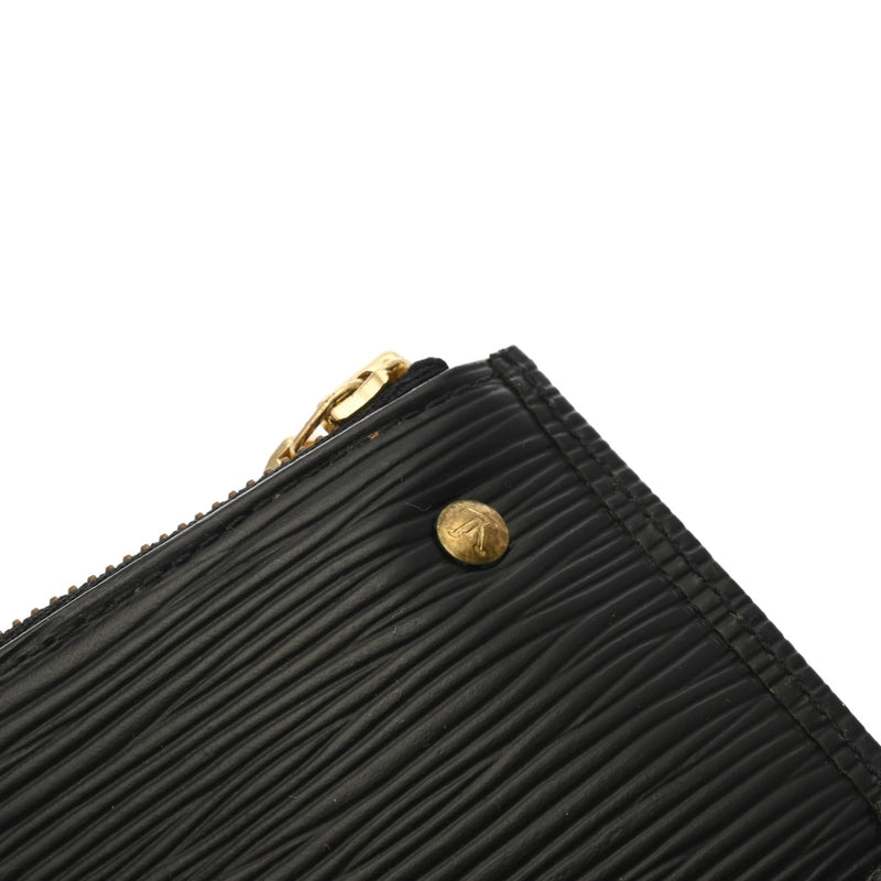 LOUIS VUITTON ルイヴィトン エピ ポシェットクレ ノワール M63802 ユニセックス エピレザー コインケース ABランク 中古 銀蔵