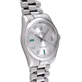 ロレックス デイデイト 118206A R番(1987年頃製造) シルバー/ダイヤモンド メンズ 腕時計 自動巻き 中古 銀蔵