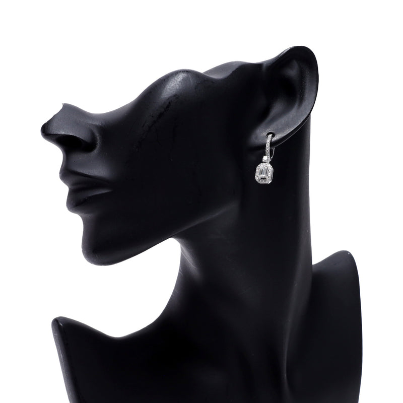 GRAFF グラフ ダイヤ 0.50ct E-VS2 ダイヤ 0.50ct E-VS2 ピアス レディース K18ホワイトゴールド WG ピアス Aランク 中古 銀蔵