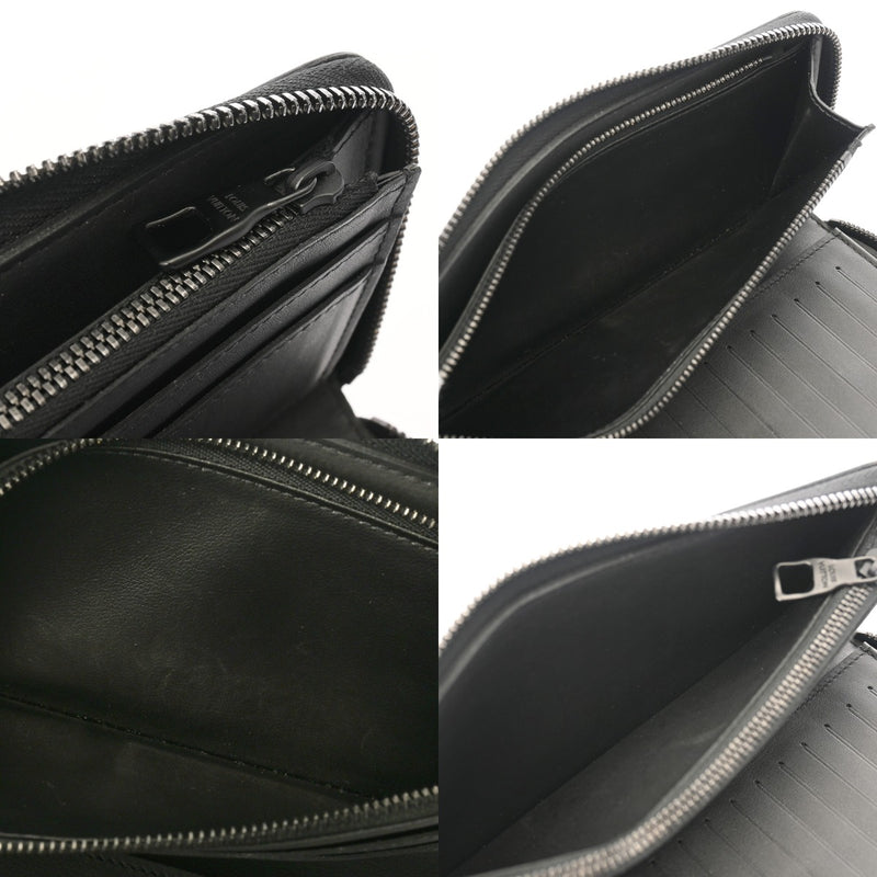 LOUIS VUITTON ルイヴィトン モノグラムアンプラント ジッピーウォレット ヴェルティカル ロゴ入り ノワール M69047 メンズ レザー 長財布 ABランク 中古 銀蔵
