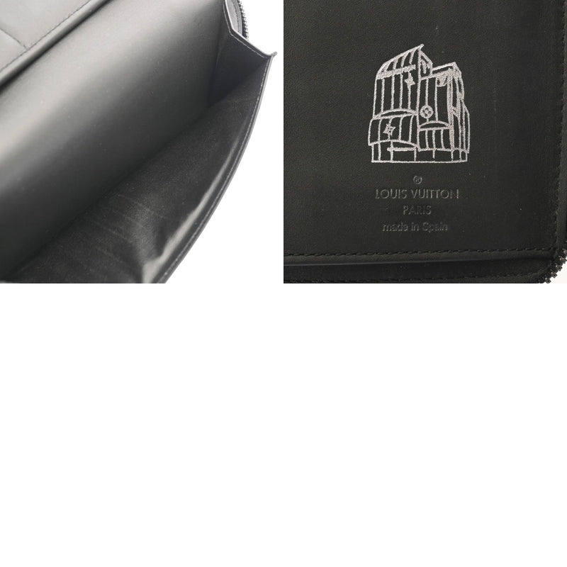 LOUIS VUITTON ルイヴィトン モノグラムアンプラント ジッピーウォレット ヴェルティカル ロゴ入り ノワール M69047 メンズ レザー 長財布 ABランク 中古 銀蔵
