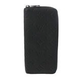 LOUIS VUITTON ルイヴィトン モノグラムアンプラント ジッピーウォレット ヴェルティカル ロゴ入り ノワール M69047 メンズ レザー 長財布 ABランク 中古 銀蔵