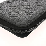 LOUIS VUITTON ルイヴィトン モノグラムアンプラント ジッピーウォレット ヴェルティカル ロゴ入り ノワール M69047 メンズ レザー 長財布 ABランク 中古 銀蔵