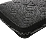 LOUIS VUITTON ルイヴィトン モノグラムアンプラント ジッピーウォレット ヴェルティカル ロゴ入り ノワール M69047 メンズ レザー 長財布 ABランク 中古 銀蔵