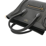 CELINE セリーヌ ラゲージ ナノショッパー ブラック 168243 レディース レザー ハンドバッグ ABランク 中古 銀蔵