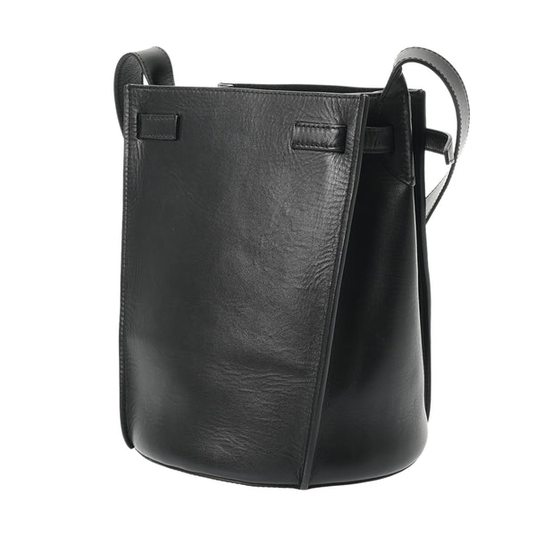 CELINE セリーヌ ビッグバケット ブラック レディース レザー ショルダーバッグ ABランク 中古 銀蔵