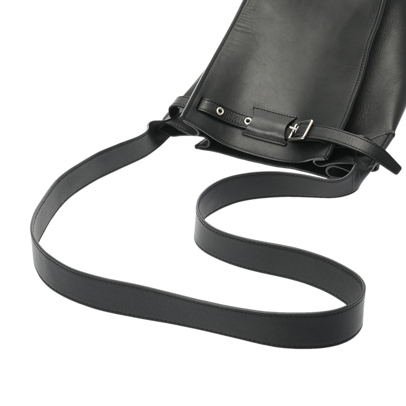 CELINE セリーヌ ビッグバケット ブラック レディース レザー ショルダーバッグ ABランク 中古 銀蔵