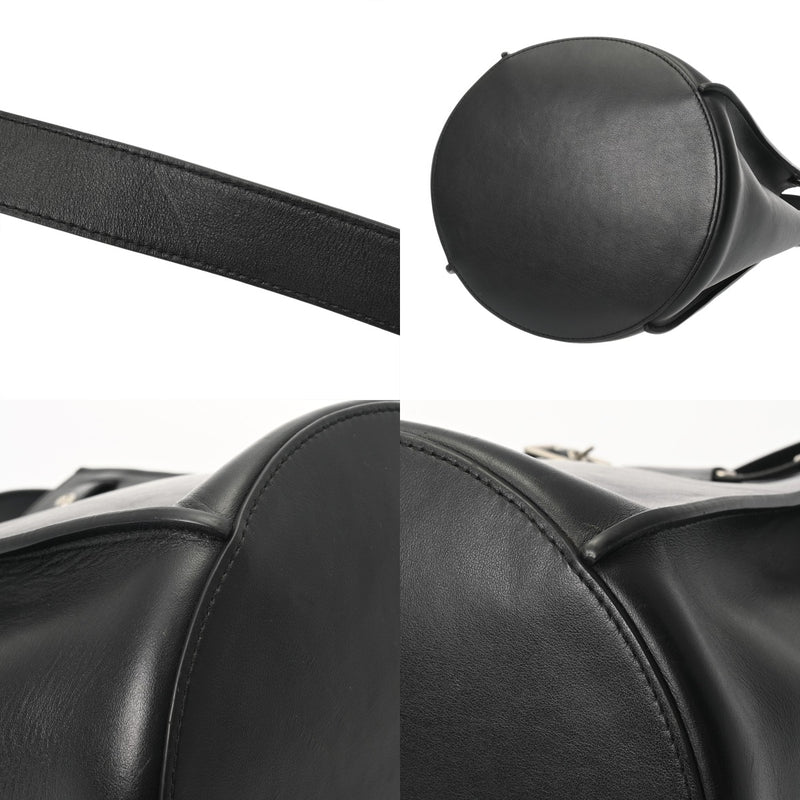 CELINE セリーヌ ビッグバケット ブラック レディース レザー ショルダーバッグ ABランク 中古 銀蔵