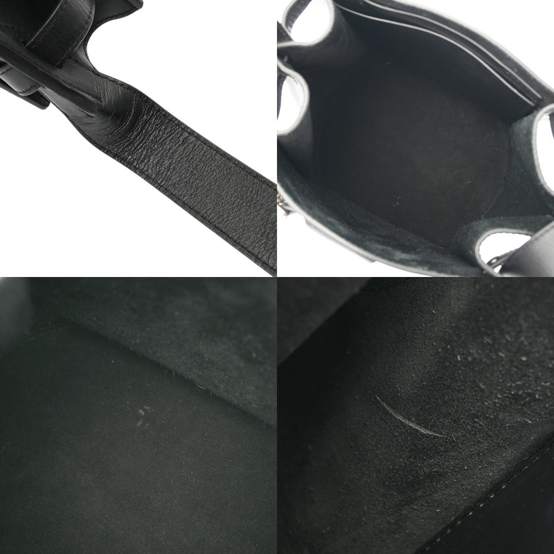 CELINE セリーヌ ビッグバケット ブラック レディース レザー ショルダーバッグ ABランク 中古 銀蔵